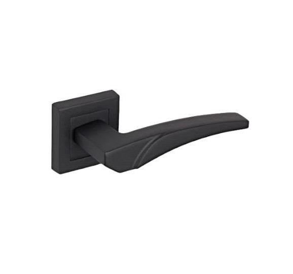 ARMEXBafra Rozetli Kapı Kolu Mat Siyah Wc