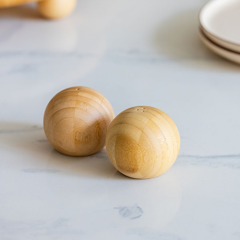 DiğerBambu 2 li Top Tuzluk