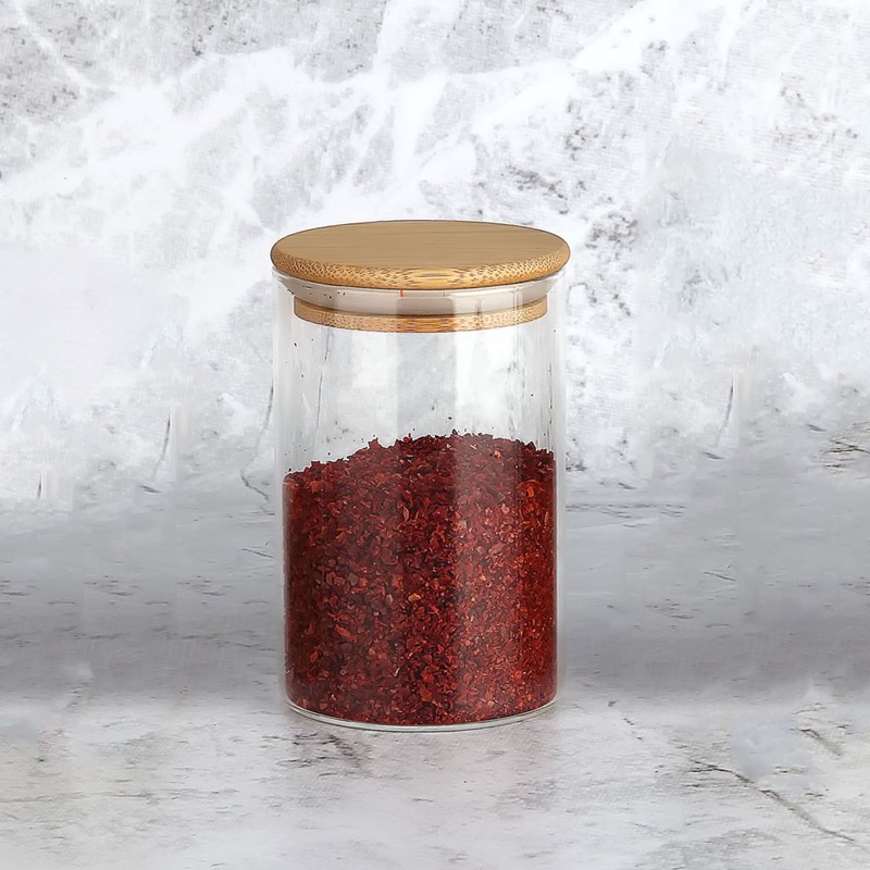 DiğerBambu Kapaklı Cam Kavanoz 300ml