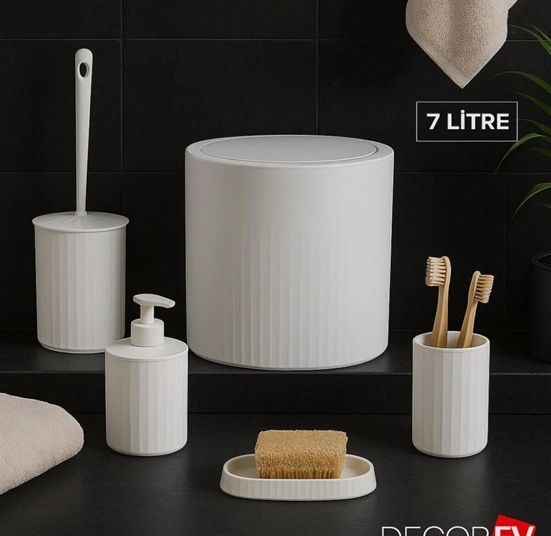 DiğerBanyo Seti Beyaz 6360