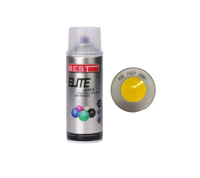 Best Elite Sprey Boya Akrilik Trafik Sarı Ral1023