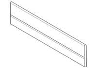 Blum Ara Bölm Panel, 90 cm Gövde İçin, İnox