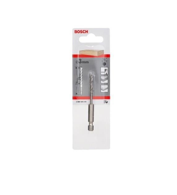 BOSCHBosch Ahşap Matkap Ucu Altıgen Saft 3X33X74