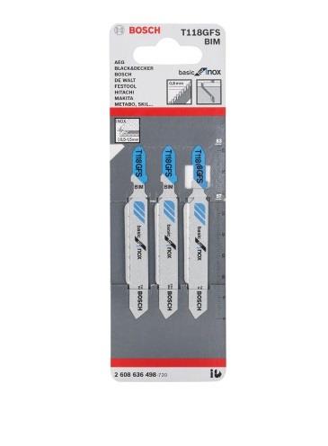 BOSCHBosch Dekupaj Testere T118 Gfs İnox 3 lü