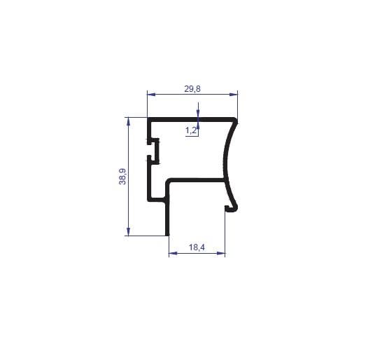 ErsaşBoy Kulp Parlak 2500mm