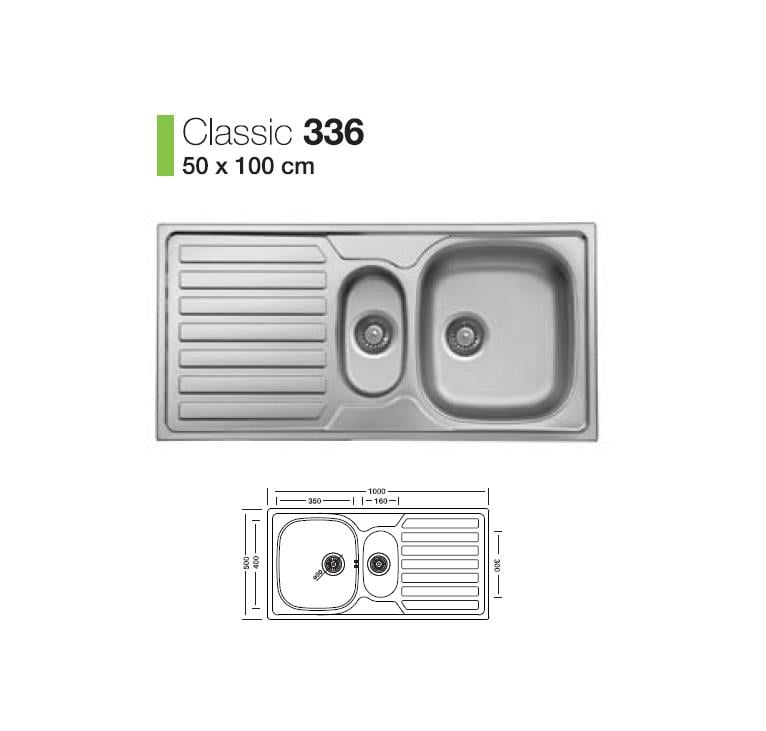 KROM EVYEClassic 1,5 Göz Evye 50*100 cm Keten Sol