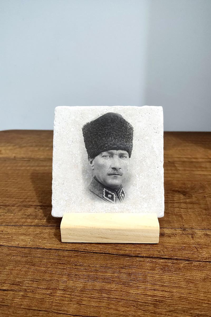 BEGOLONİDoğal Taş Masa Dekoru Atatürk6