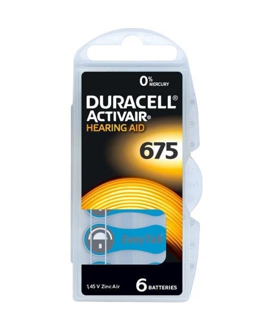 Duracell Kulaklık Pili No 675 1pk : 6 Adet