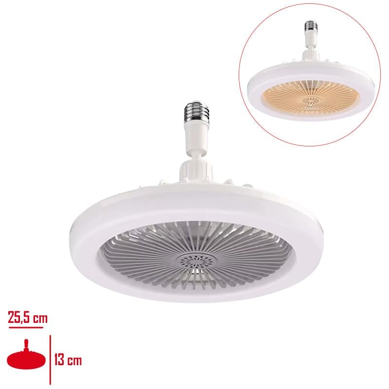 Star Yapı MarketFanlı Led Ampul 3 Renk 30w Kumandalı