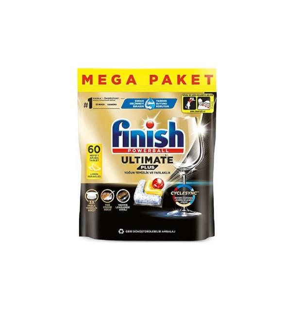 FİNİSHFinish Ultimade Plus Limonlu Bulaşık Tableti 60 lı