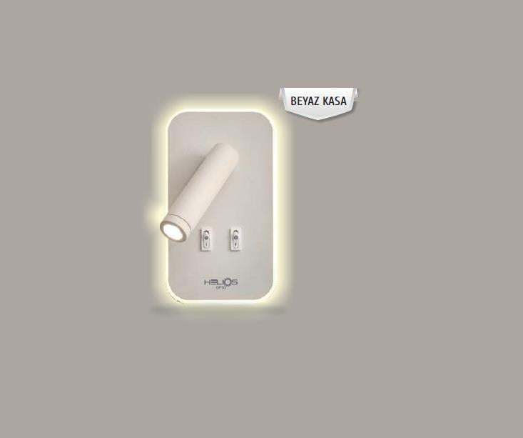 DiğerHelios Led Duvar Aydınlatma Beyaz Kasa 4000K 15w