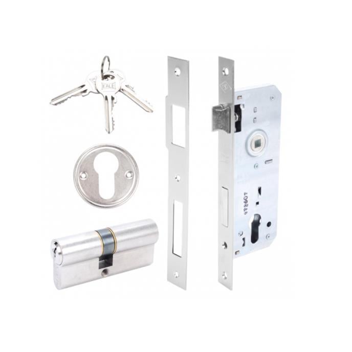 KaleKale Silindirli Daire Kilidi Rozet Del. 40mm Nikel