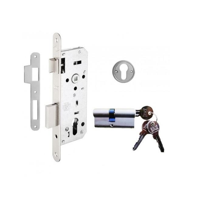 Kale Silindirli Daire Kilidi Rozet Del. 45mm Nikel