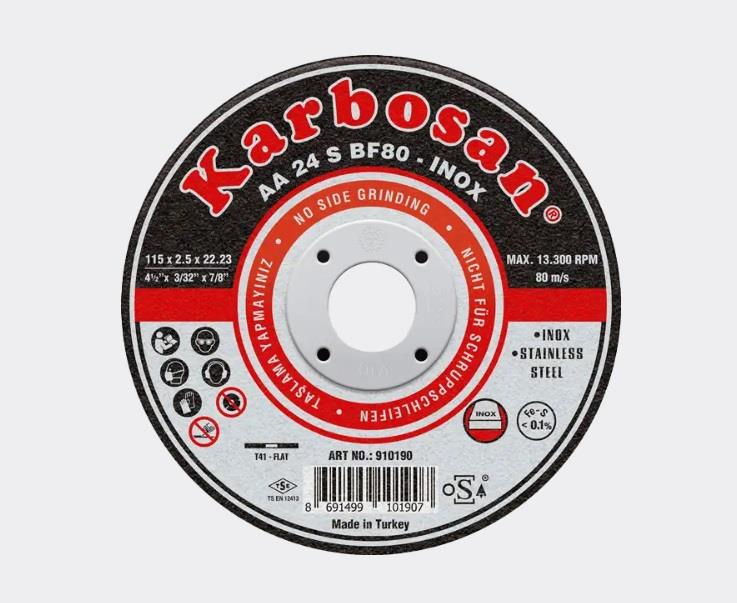 KARBOSANKarbosan Paslanmaz Çelik İnox Kesme 125*1.0*22.23