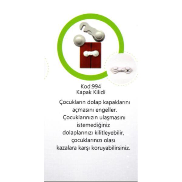 Kilit Kapak Beyaz Plastik