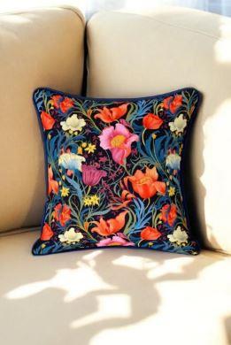 ADN HOME DECORKırlent 42*42 Elegant Çiçek Desenli