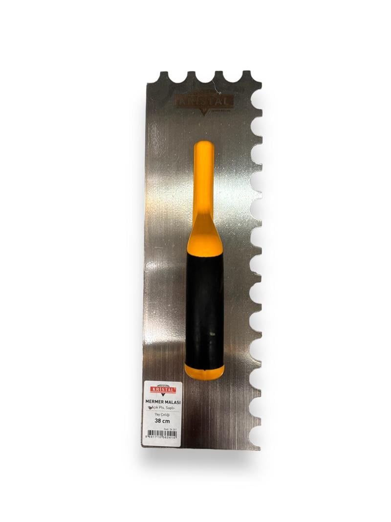 ERMOKristal 38 cm Açık Plastik Saplı Mermer Malası