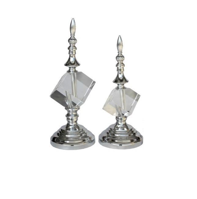 DiğerKristal Küp Gümüş Set 2 li