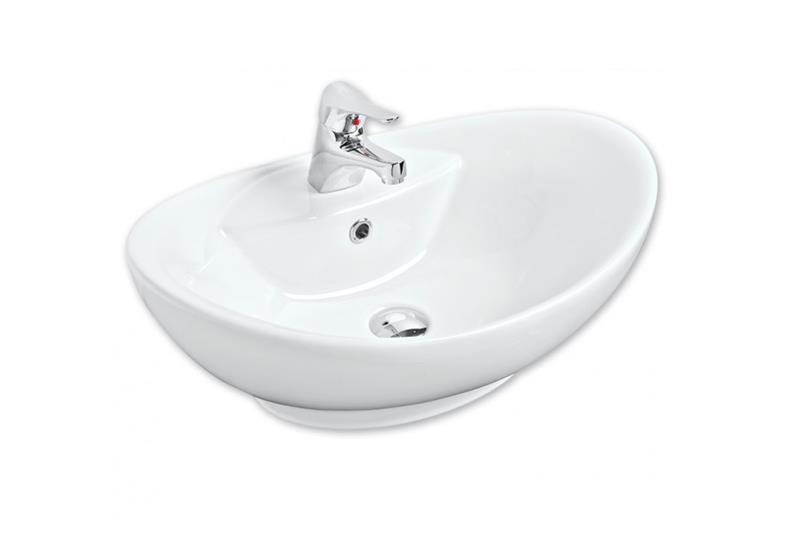 KÜTAHYAKütahya 40*60 Gondol Oval Mob.Üstü Lav.Beyaz