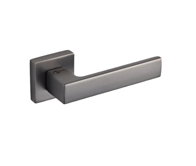 ARMEXLatif Rozetli Kapı Kolu Antrasit Wc