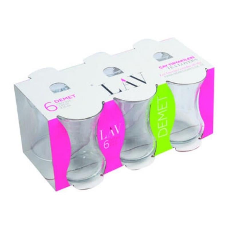 Lav Demet 6lı Çay Bardağı