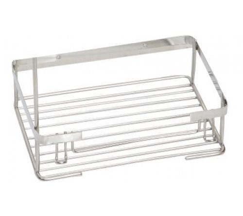 Lider Dikdörtgen Tekli Paslanmaz Çelik Raf