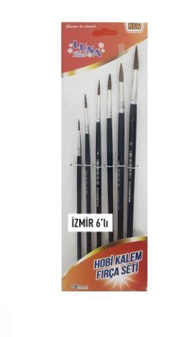 İZMİR FIRÇALuna Touch Hobi Kalem Fırça İzmir 6 lı Set