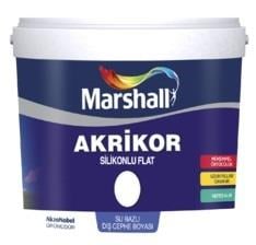 MARSHALLMarshall Akrikor Silikonlu Flat BW Baz 15 Lt Boya