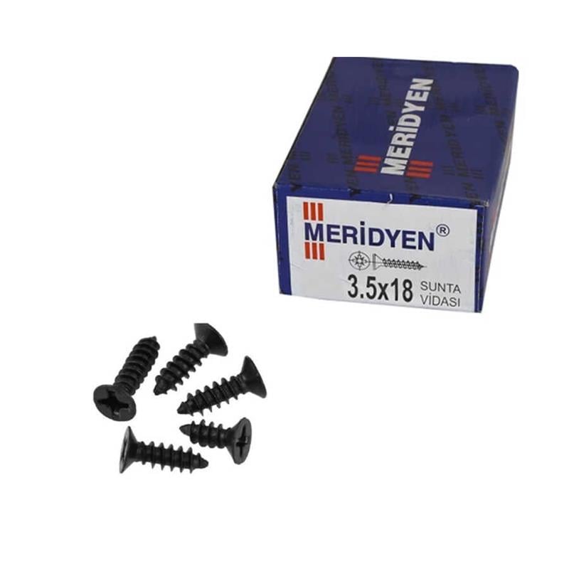 MERİDYENMeridyen 3.5*18 Sunta Vidası SİYAH (100ad)