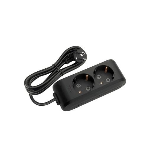 VİKOMulti-let İkili Priz Top. Kablolu Ç. K. 5mt Siyah