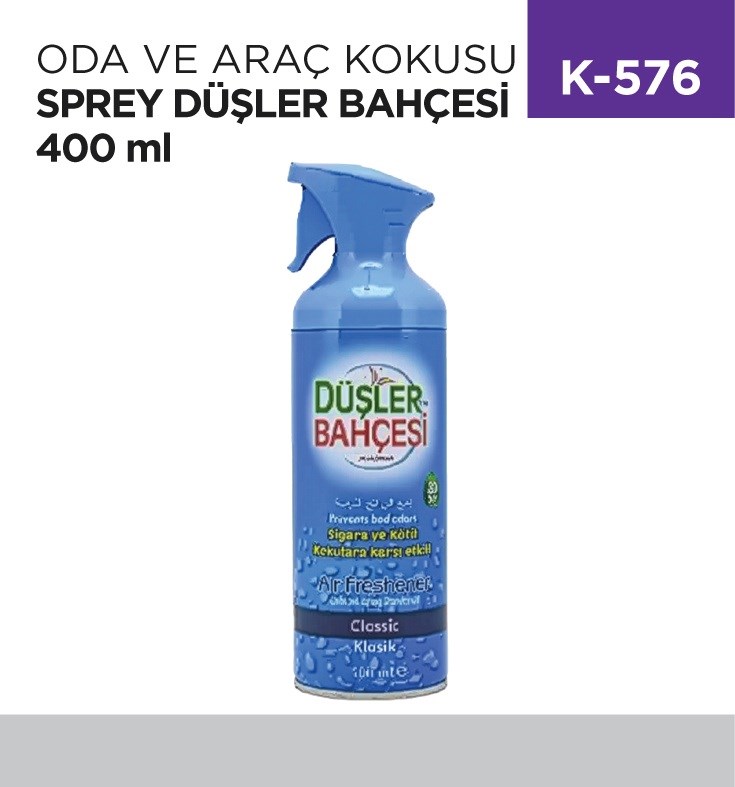 DiğerOda Ve Araç Kokusu Sprey Düşler Bahçesi 400 ml