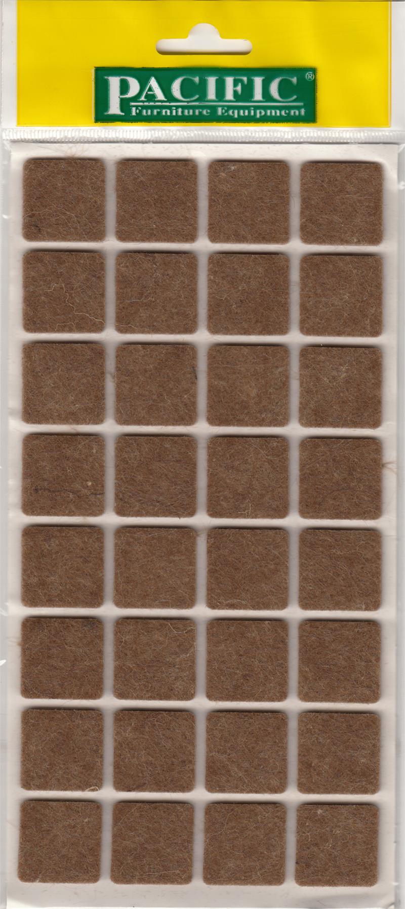 PacificPacific Yapışkan Keçe 25*25mm Kahve