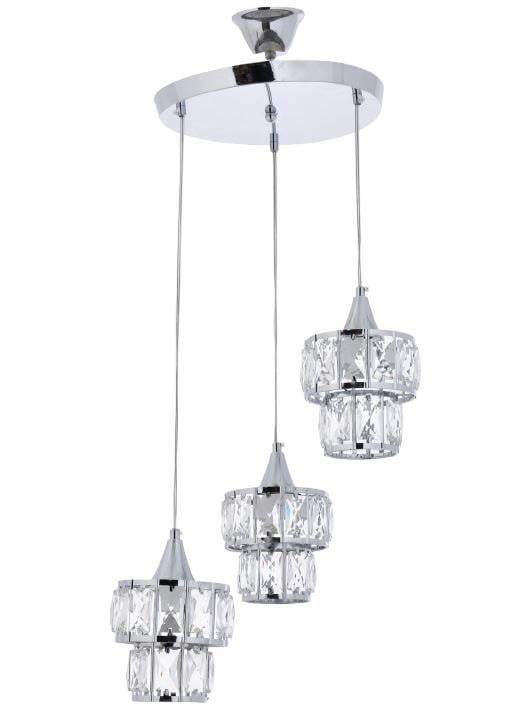 Star Yapı MarketPasta 3 lü Sarkıt Krom Avize