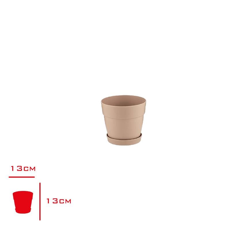 Poliwork Saksı Manolya 13 cm Basic Krem