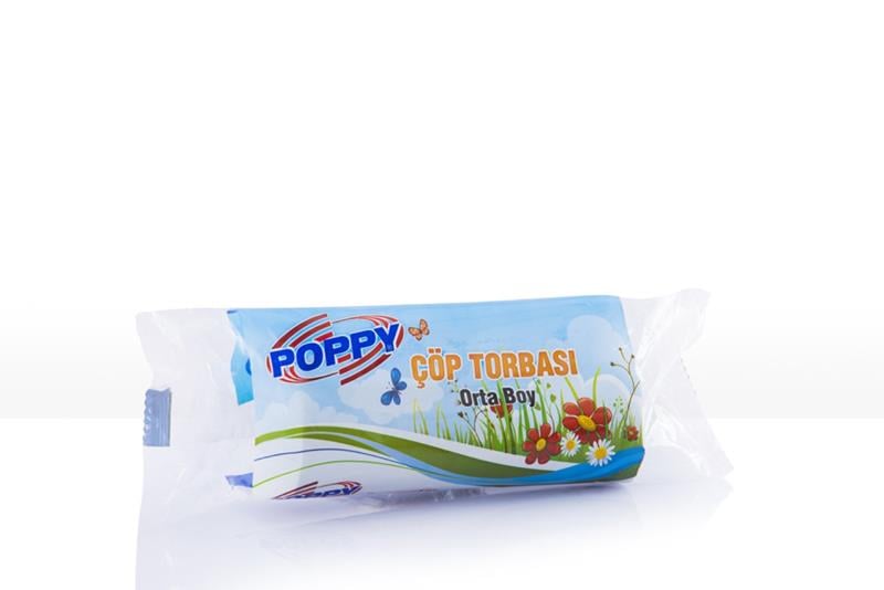 POPPYPoppy Mavi Çöp Poşeti Orta Boy 55*60cm 20 li
