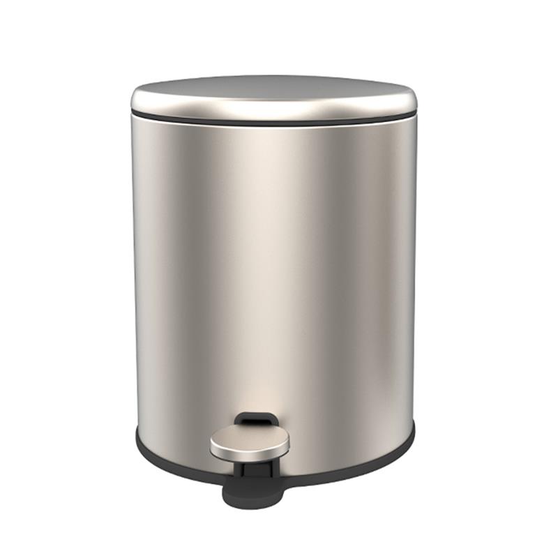 PRİMANOVAPrimanova Cigo Pedallı Çöp Kovası Mat Metal 6 Lt