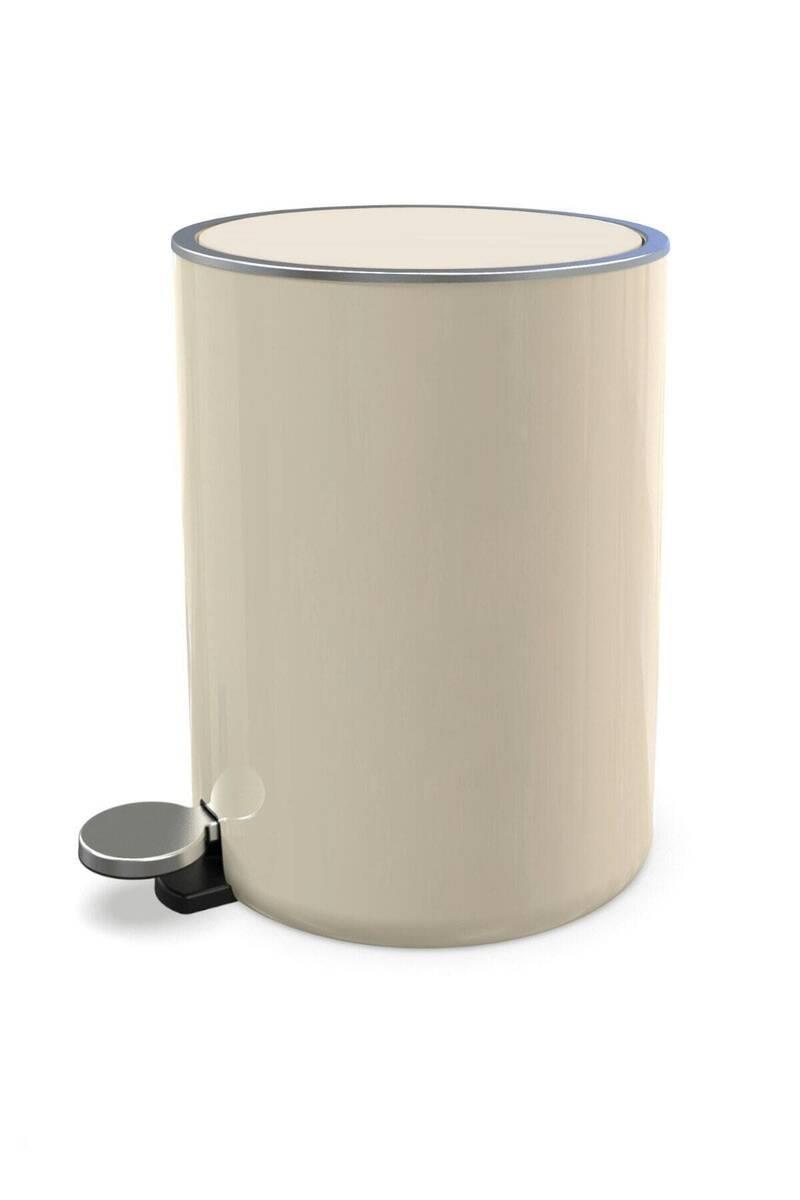 Primanova Lenox 5 Lt Pedallı Çöp Kovası Bej
