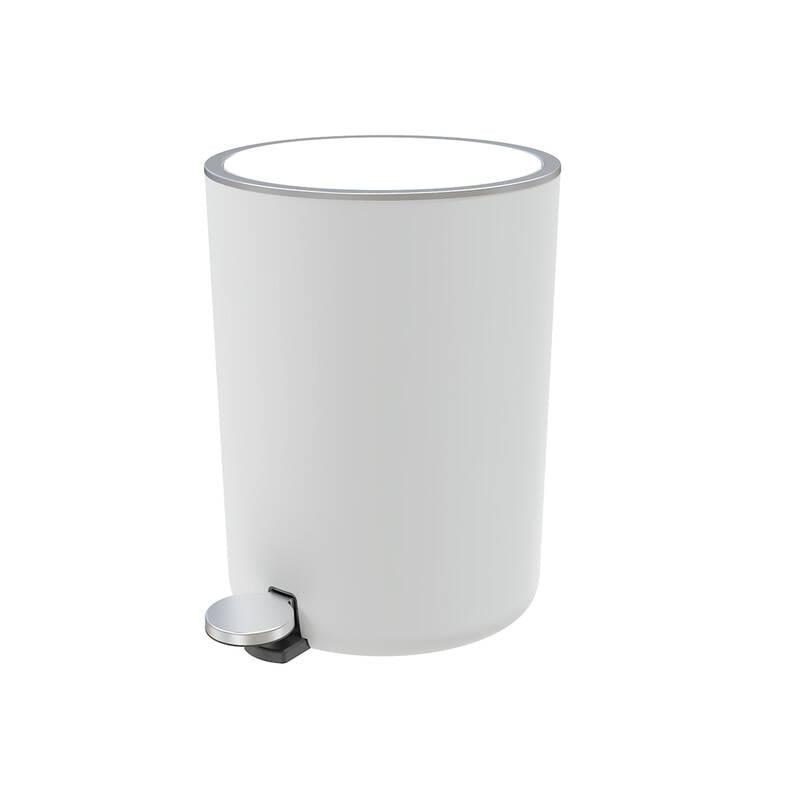 Primanova Lenox 5 Lt Pedallı Çöp Kovası Beyaz