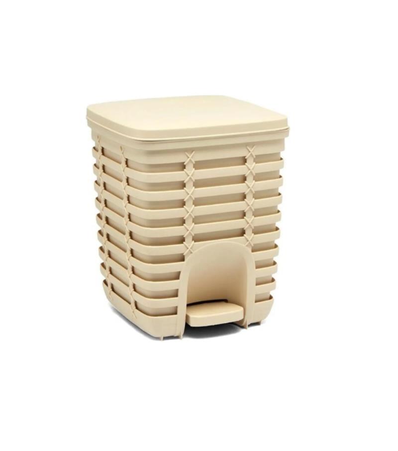 Primanova Palm Pedallı Çöp Kovası - Bej