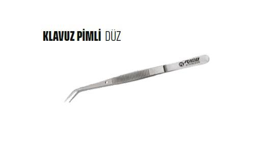 RİCORico Kılavuz Pimli Eğri İnce Düz Cımbız