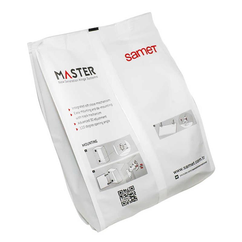 SAMETSamet Master Frenli Düz Menteşe + Taban 12 Li Pk