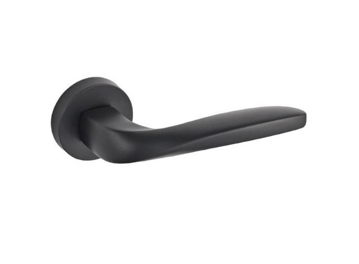 ARMEXSelanik Rozetli Kapı Kolu Mat Siyah Oda