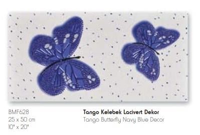 Seramiksan 6*50 Tango Kelebek Lacivert Seramik