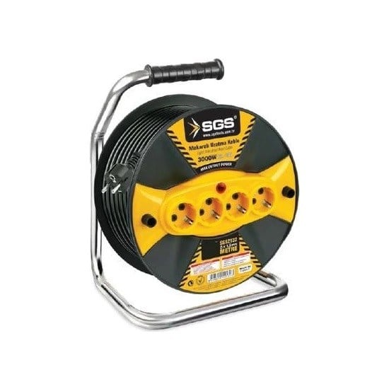SGSSGS Makaralı Uzatma Kablosu 3*2,5 30 MT