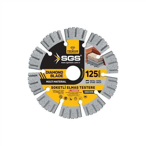 SGSSGS Soketli Elmas Testere Multi 125 mm