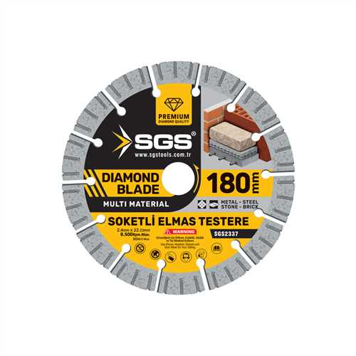 SGSSGS Soketli Elmas Testere Multi 180 mm