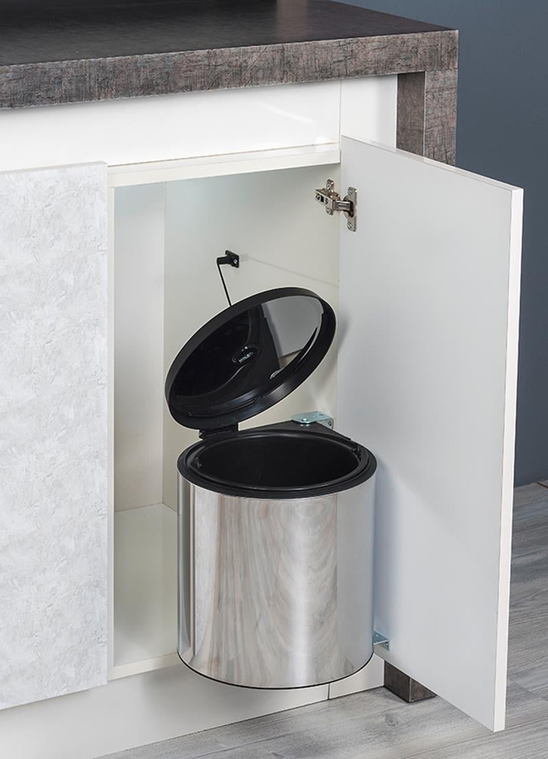Starax 2251 Çöp Kovası Krom Dolap İçi 10 Lt