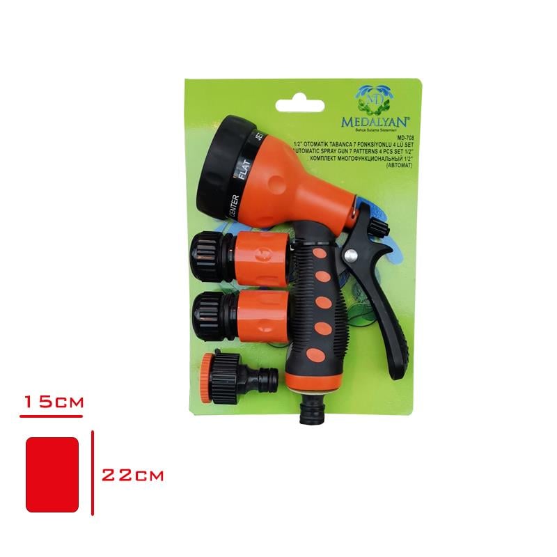 DiğerSulama Tabancası 7 Fonksiyonlu 4 lü Set