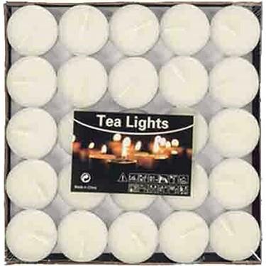 Star Yapı MarketTealight Eko Mum Kokusuz 25 Li Beyaz Renk