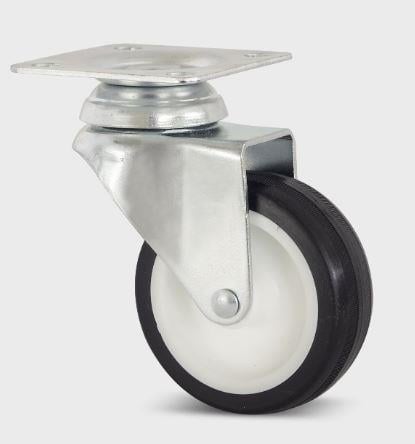 Tekerlek Pvc Siyah-Beyaz Çap 75 mm fr.siz